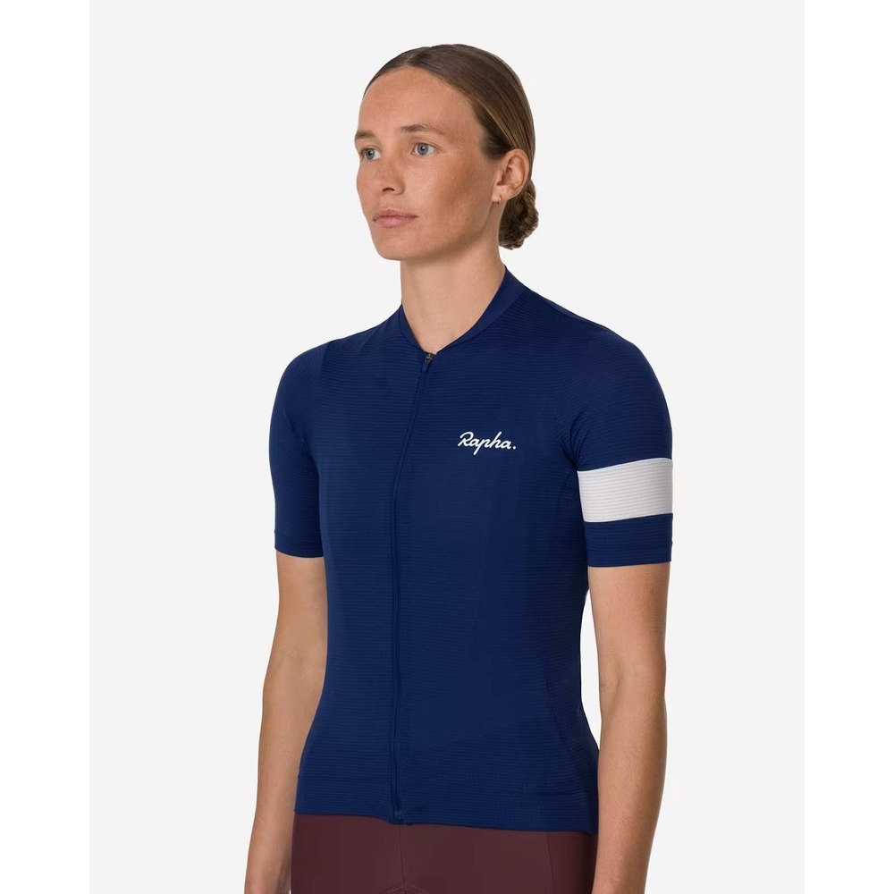 Rapha Core Lightweight Jersey Navy White Women Size Medium